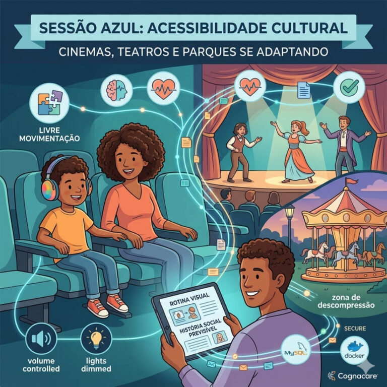 Acessibilidade Cultural: Como Cinemas, Teatros e Parques Estão se Adaptando para Sessões Amigáveis (Sessão Azul)