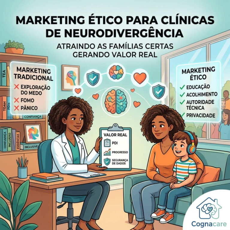 Marketing Ético para Clínicas de Neurodivergência: Como Atrair as Famílias Certas Gerando Valor Real