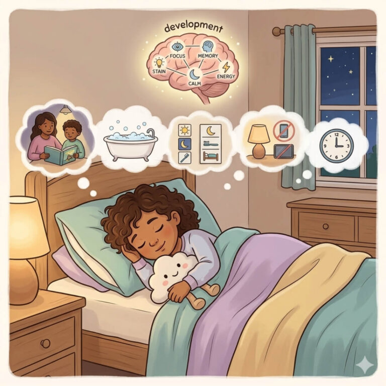 O papel do sono no desenvolvimento infantil: Dicas de higiene do sono para crianças com TDAH e TEA