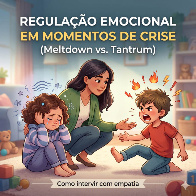 Regulação emocional em momentos de crise (Meltdown vs. Tantrum): Como intervir com empatia