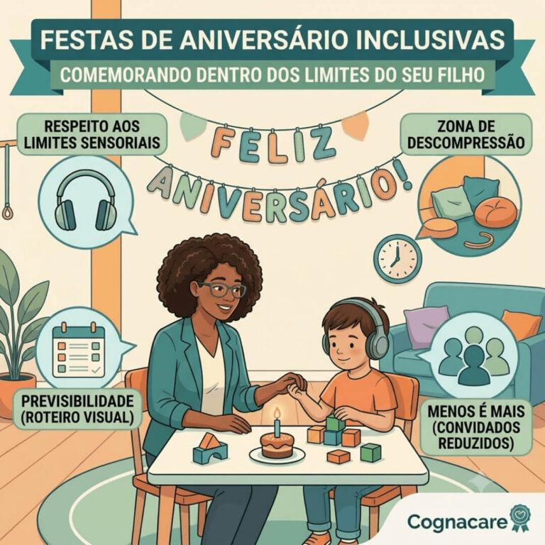 Festas de aniversário inclusivas: Comemorando dentro dos limites do seu filho